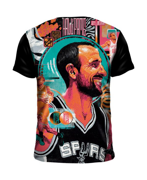 REMERA MANU GINOBILLI SPURS - Imagen 2