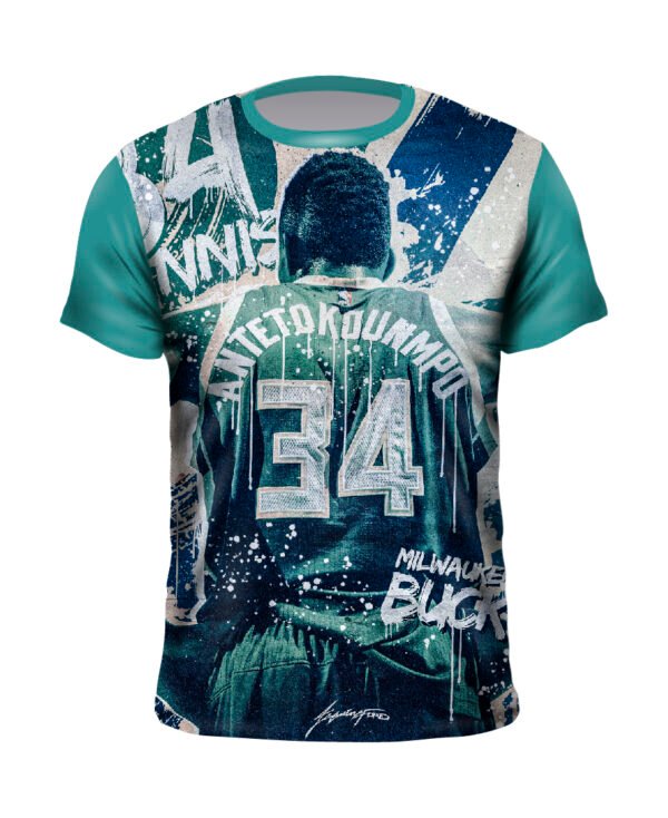 REMERA GIANNIS ANTETOKOUNMPO MILWAKEE BUCKS - Imagen 1