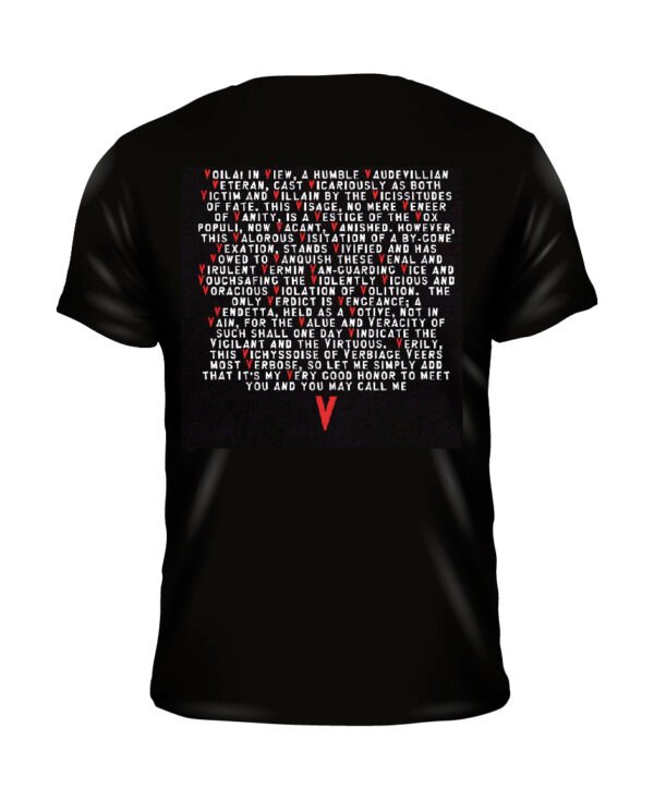 REMERA "V" DE VENGANZA - Imagen 2