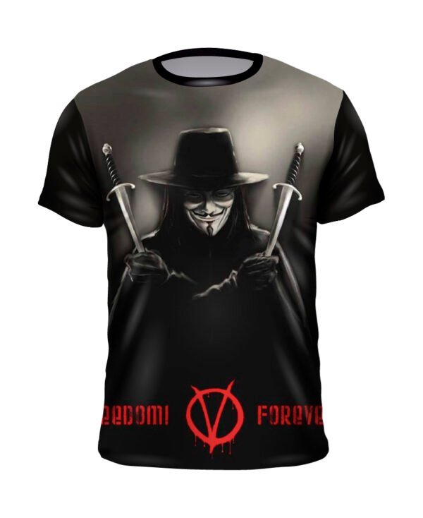 REMERA "V" DE VENGANZA - Imagen 1